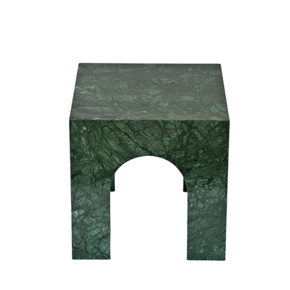 ERA | Side Table | Natural Marble | Imperial Green
