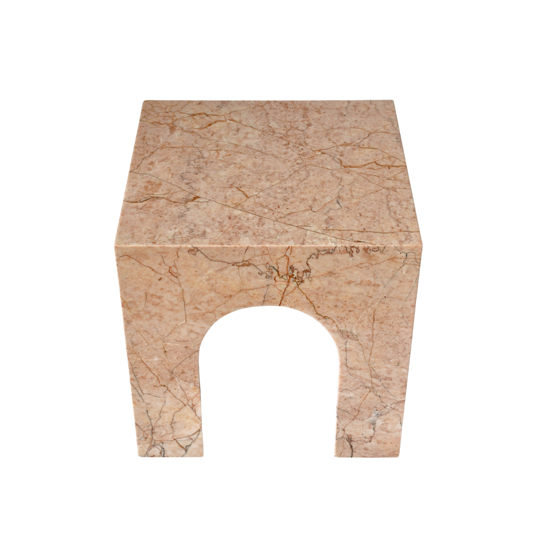 ERA | Side Table | Natural Marble | Cream Rose