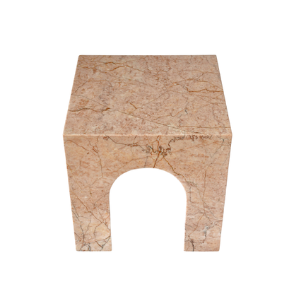 ERA | Side Table | Natural Marble | Cream Rose