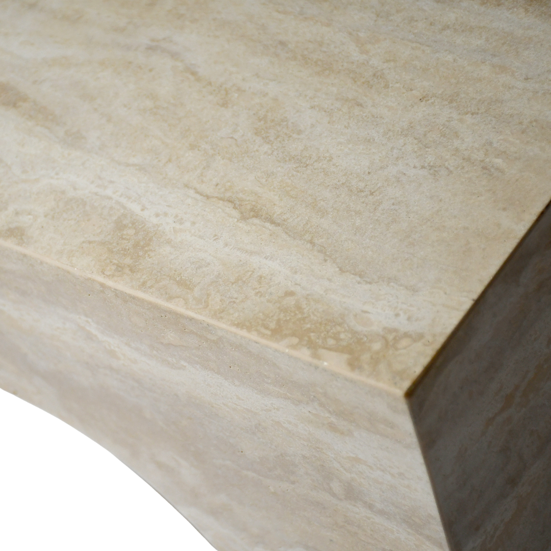 ERA | Side Table | Natural Travertine | Beige