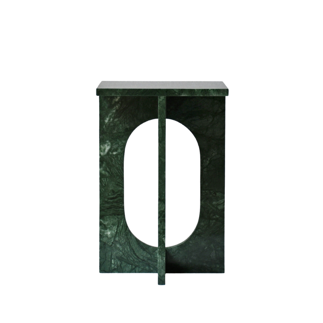 LILA | Side Table | Natural Marble | Imperial Green
