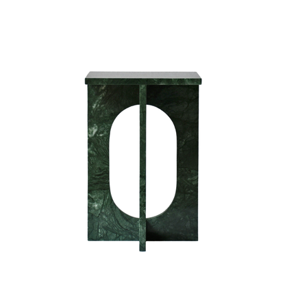 LILA | Side Table | Natural Marble | Imperial Green
