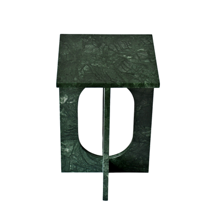 LILA | Side Table | Natural Marble | Imperial Green