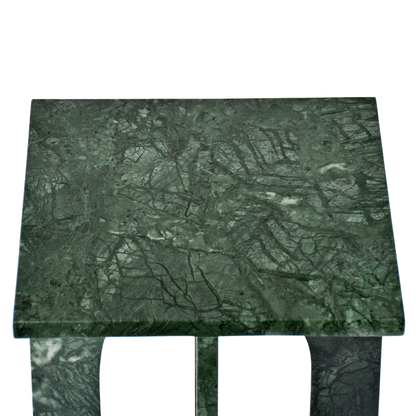 LILA | Side Table | Natural Marble | Imperial Green