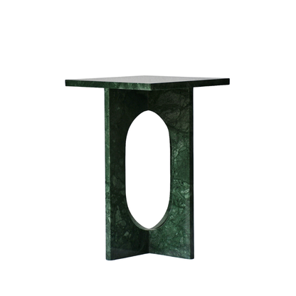 LILA | Side Table | Natural Marble | Imperial Green