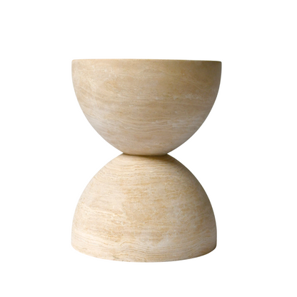CLIO | Side Table | Natural Travertine | Beige