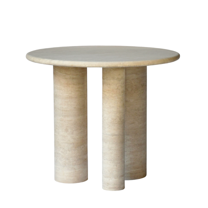 LENA BISTRO TABLE | Natural Travertine | Beige