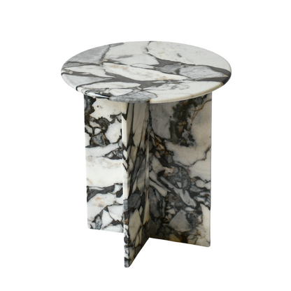 Side Table | Natural Marble | Ocean Storm
