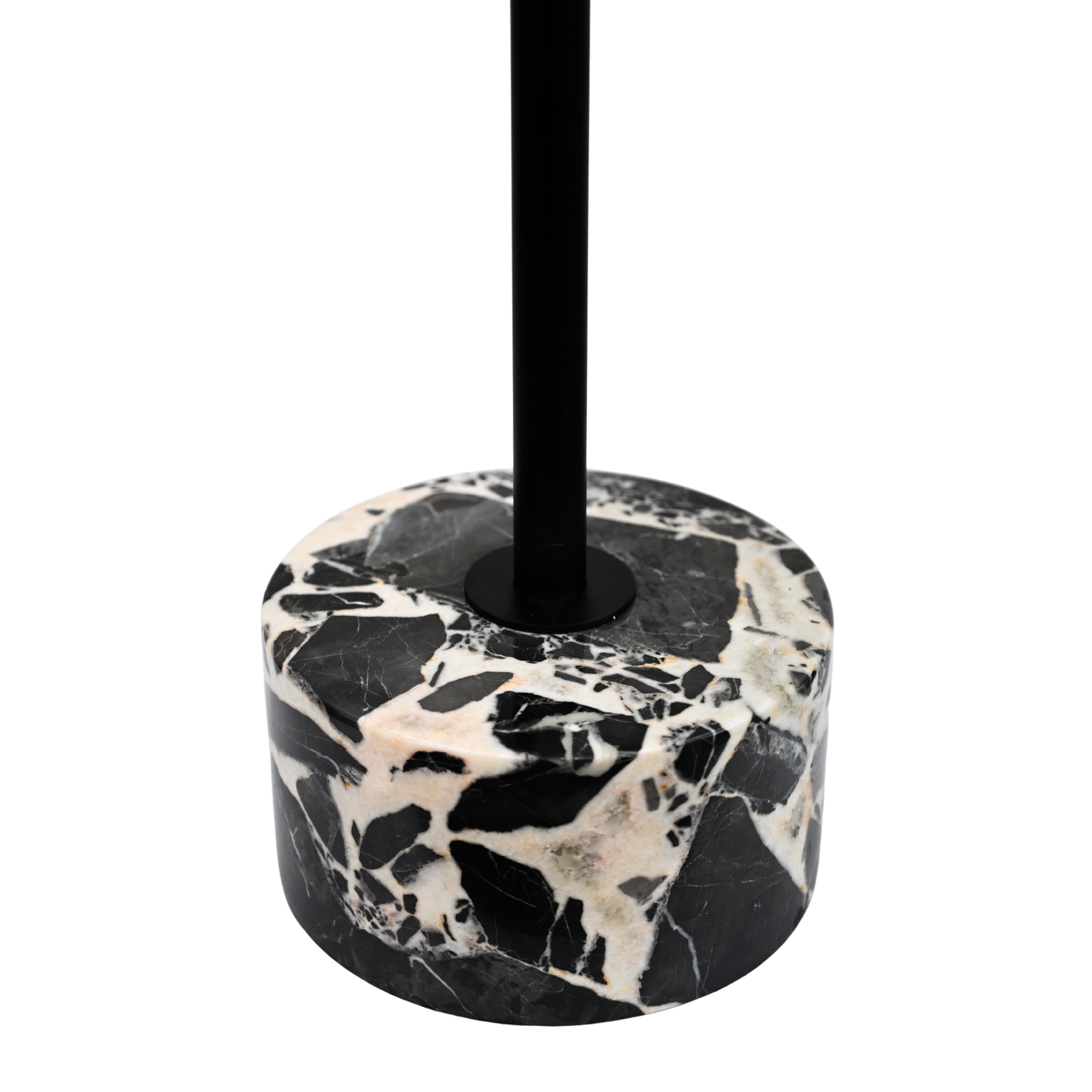 round black marble side table 