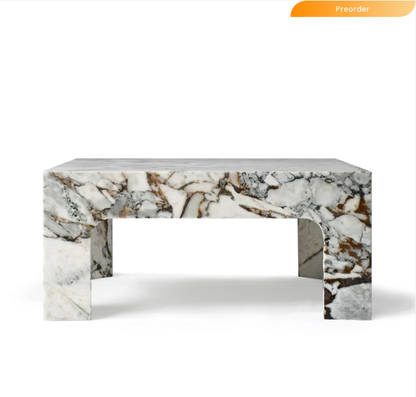 MORGAN Coffee Table | Natural Marble | Ocean Storm