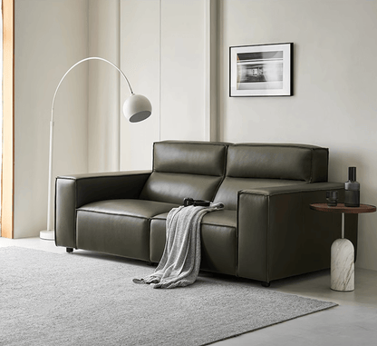 ROMEO leather lounge suite with plush cushions
