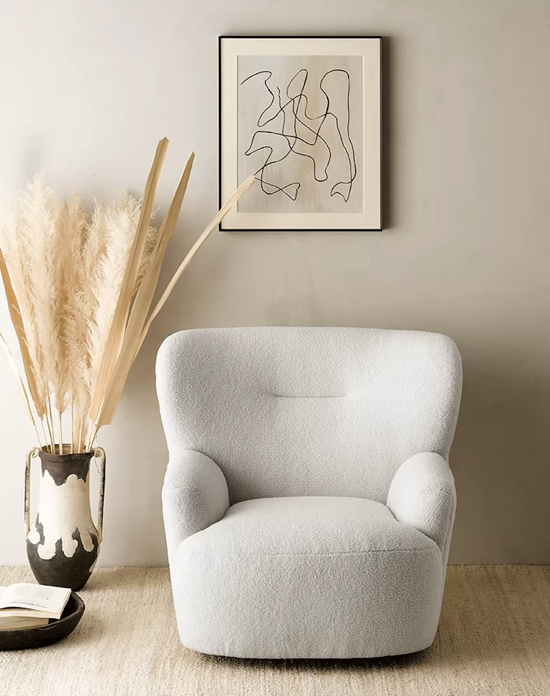 KIRA Armchair with Ottoman - Home Elements