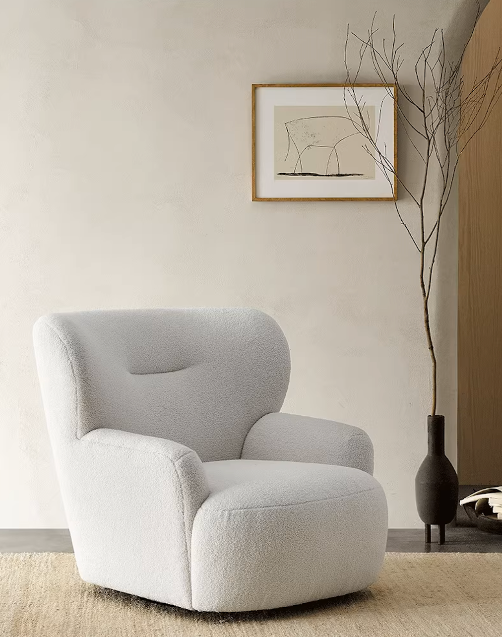 KIRA Armchair with Ottoman - Home Elements