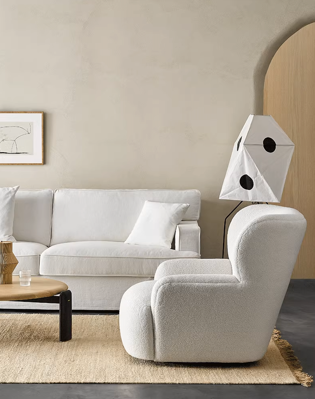 KIRA Armchair with Ottoman - Home Elements