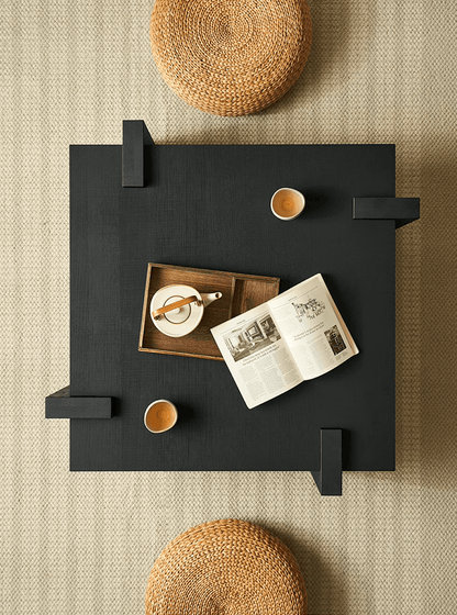 Premium black coffee table in Auckland