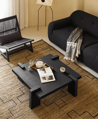 Elegant black coffee table for contemporary interiors
