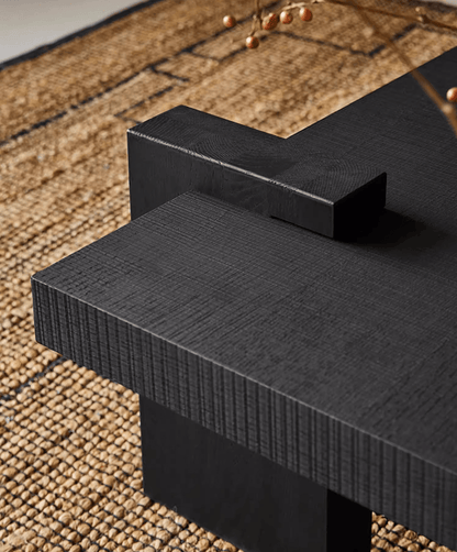 Designer black coffee table