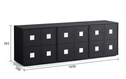 PUZZLER Buffet Table | Entertainment Unit | Black - Home Elements