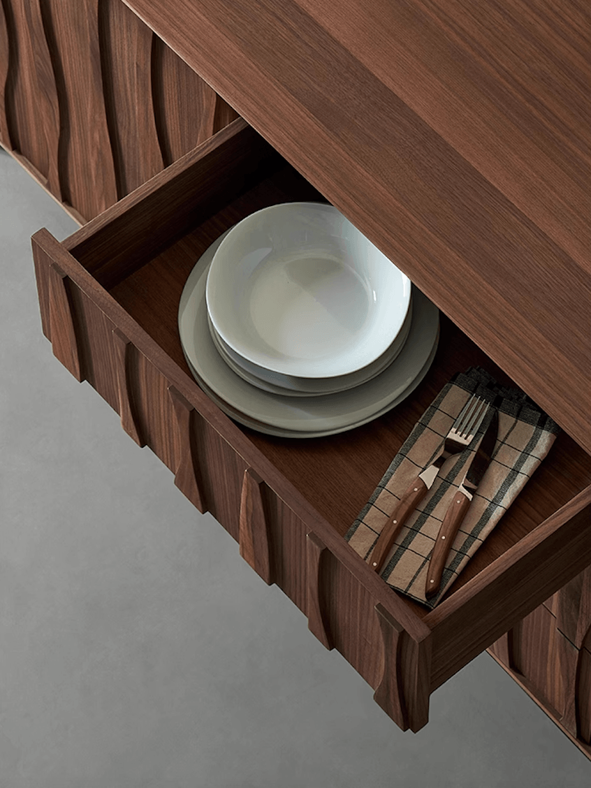 NEWTON Buffet Table | Walnut wood - Home Elements