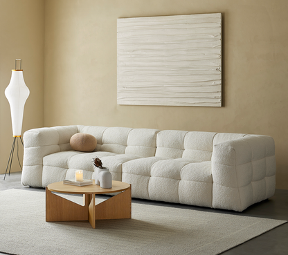 MILO 3 Seater Sofa | Cream White - Home Elements