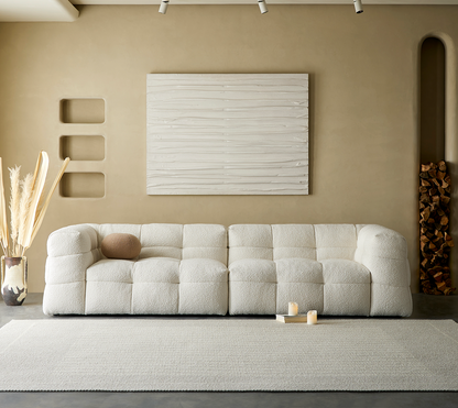 MILO 3 Seater Sofa | Cream White - Home Elements