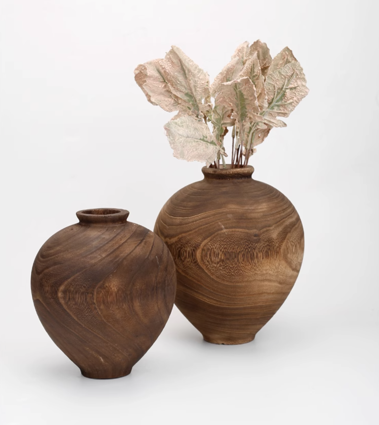 Carbonized Wooden Vessel | Brown | Small