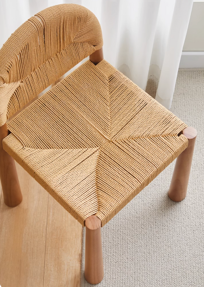 Natural wood dining chair | wooden dining chair