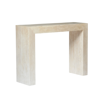 SORA Hall Table | Console Table | Natural Travertine | Beige