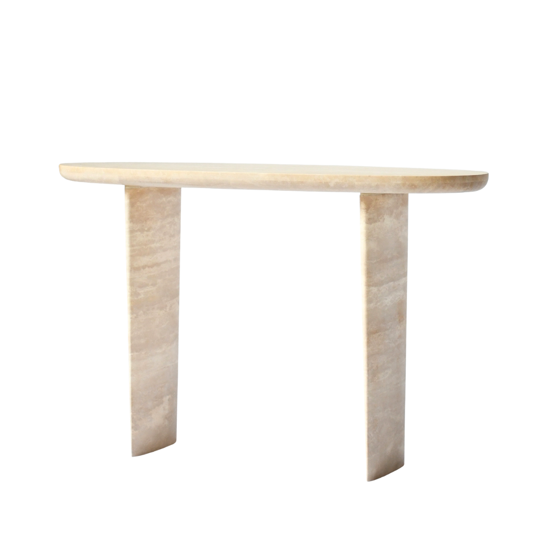 ALIA Hall Table | Console Table | Natural Travertine | Beige – Home ...