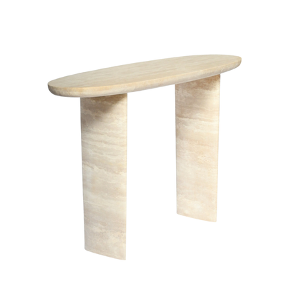 ALIA Hall Table | Console Table | Natural Travertine | Beige