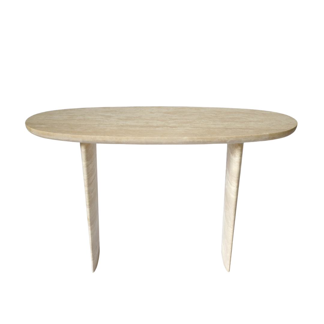 ALIA Hall Table | Console Table | Natural Travertine | Beige