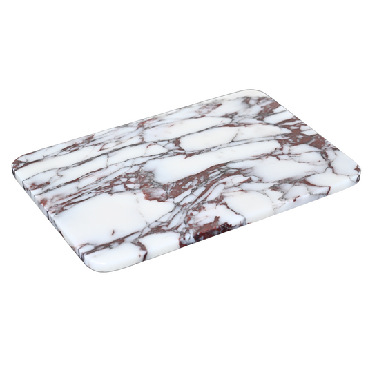 Flat Marble Tray with natural veining