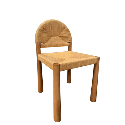 Natural wood dining chair | wooden dining chair