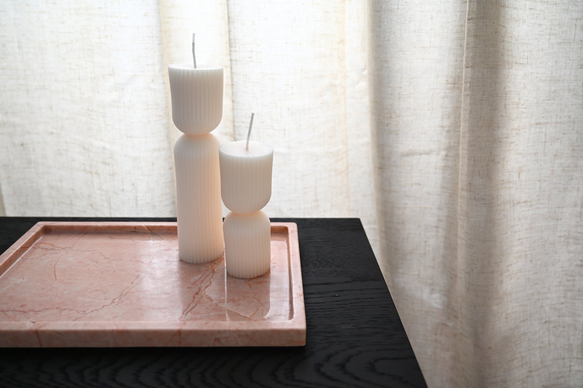 Rectangular Marble Serving Tray with natural veining