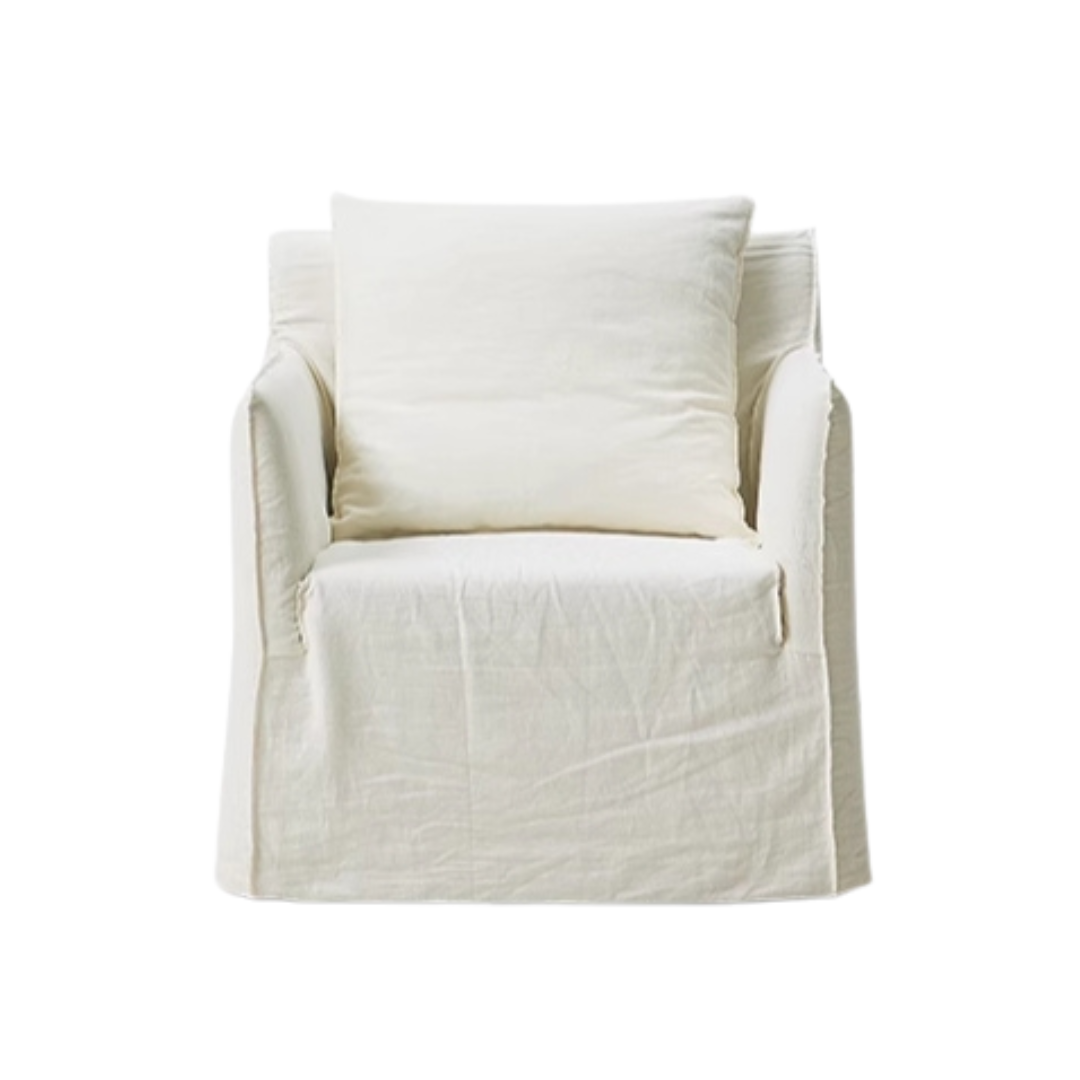 KAI Armchair | Fabric | White