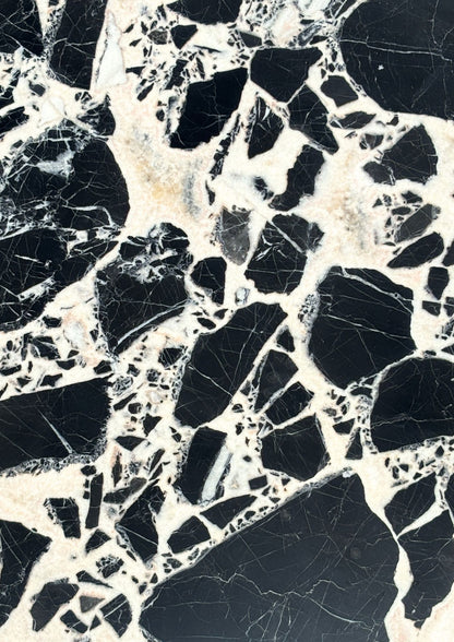 MORGAN Coffee Table | Natural Marble | Napoleon Black - Home Elements