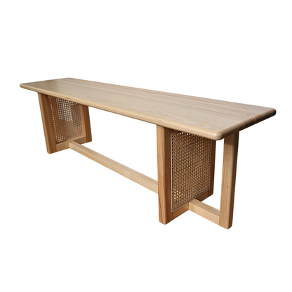 ash wood dining bench seat 160cm