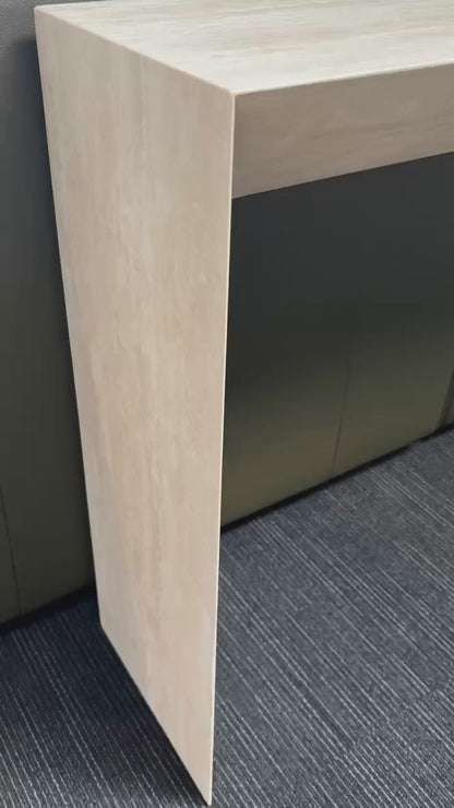 TIANA Hall Table | Natural Marble Travertine | Beige | Console table