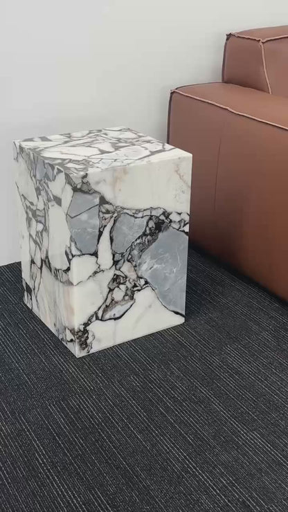 natural marble side table plinth