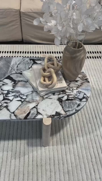 Natural Travertine & Marble coffee table