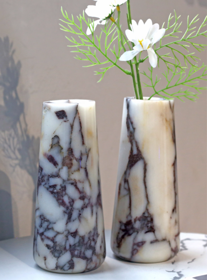 Natural Marble Vase | Calacatta Violet | 9cmX9cmX20cm