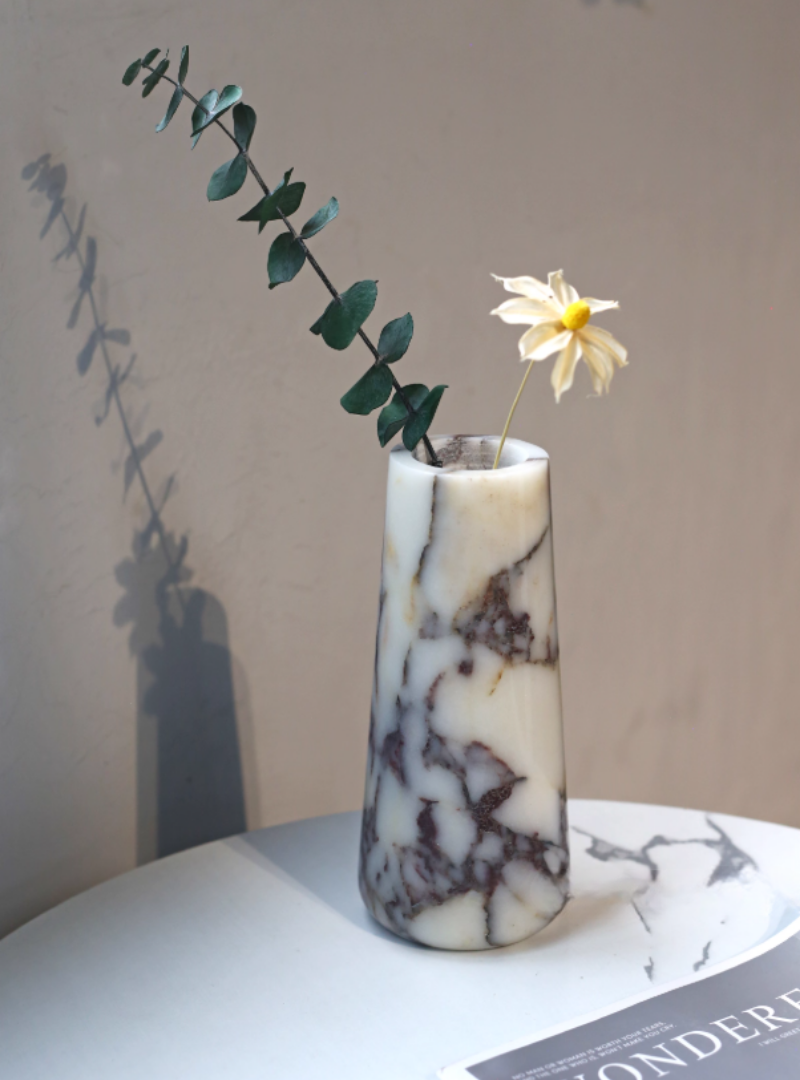 Natural Marble Vase | Calacatta Violet | 9cmX9cmX20cm